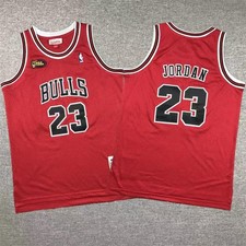YOUTH Michael Jordan #23 97-98 Season Final Edition Retro Red Vintage Jersey