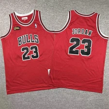 YOUTH Michael Jordan #23 97-98 Season Final Edition Retro Red Vintage Jersey