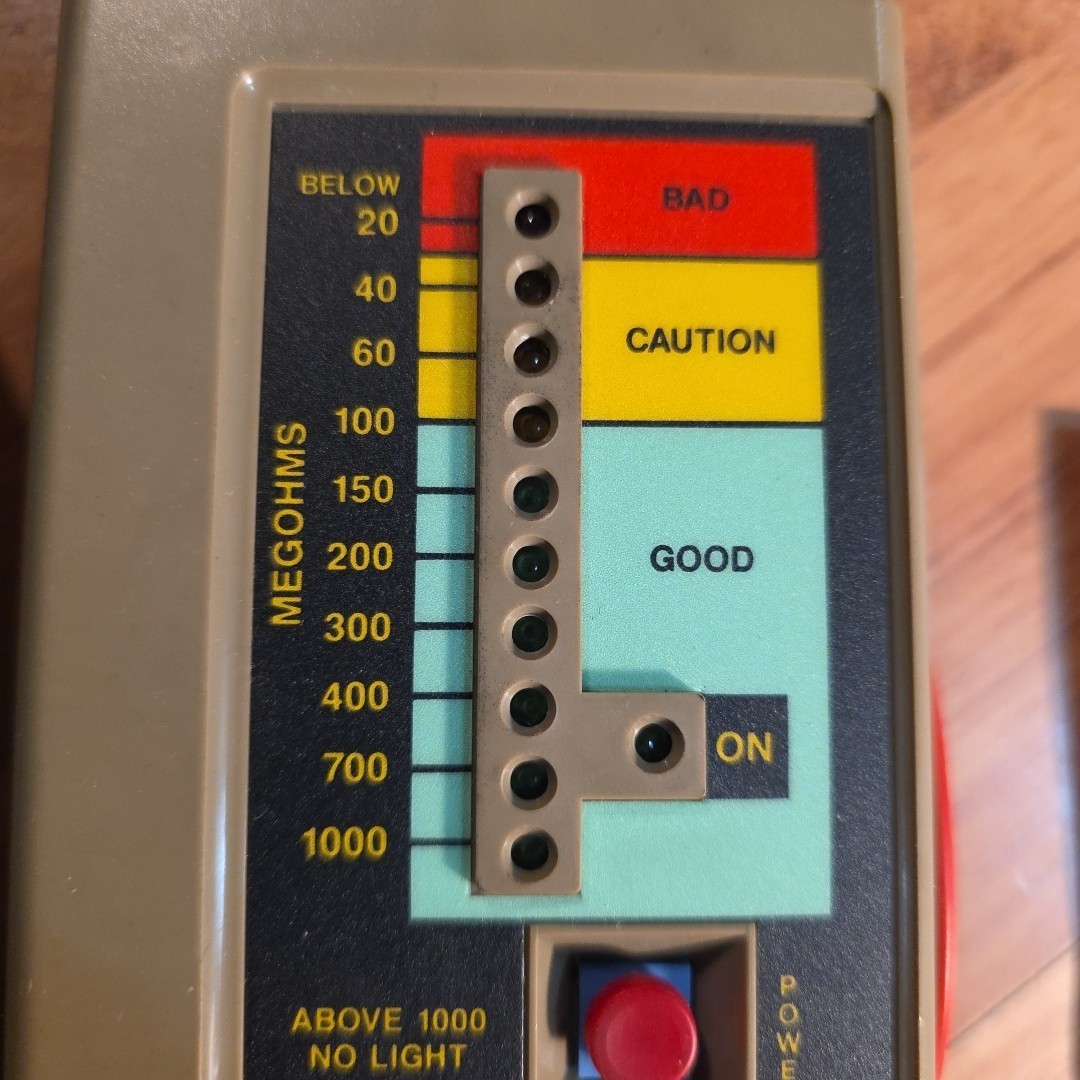 SUPCO M500 LED MEGOHMMETER 20-1000 Megohms