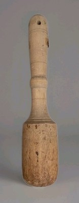 Antique Primitive Wooden Potato Masher Pestle Kitchen Tool Utensil 11''x2''