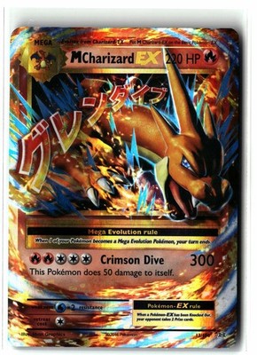 2016 M Charizard EX   13/108 Holo EX Rare Evolutions Pokemon NM Front/LP Back