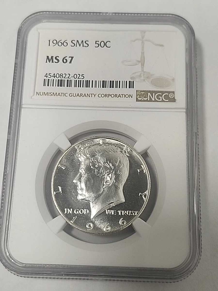 アメリカ 1966年 SMS .ケネディ ハーフダラー 銀貨 MS67 MS 67 Graded 1966 Kennedy US Half Dollars (1964-Now) for sale | eBay