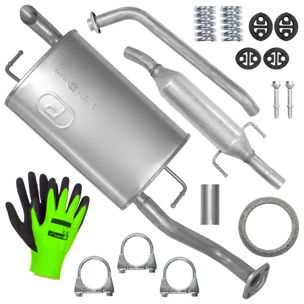 SchalldäMpferset Auspuff FüR Toyota Corolla 9 IX E12 Limo Kombi 1.4 1.6 (04-07)-image