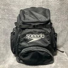 Speedo Teamster 35L Swim Backpack Black Swimming Backpack Water Pool Sports Bag