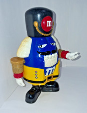 M & M Nutcracker Blue Candy Dispenser M&M's Figure Advertising Christmas Doll