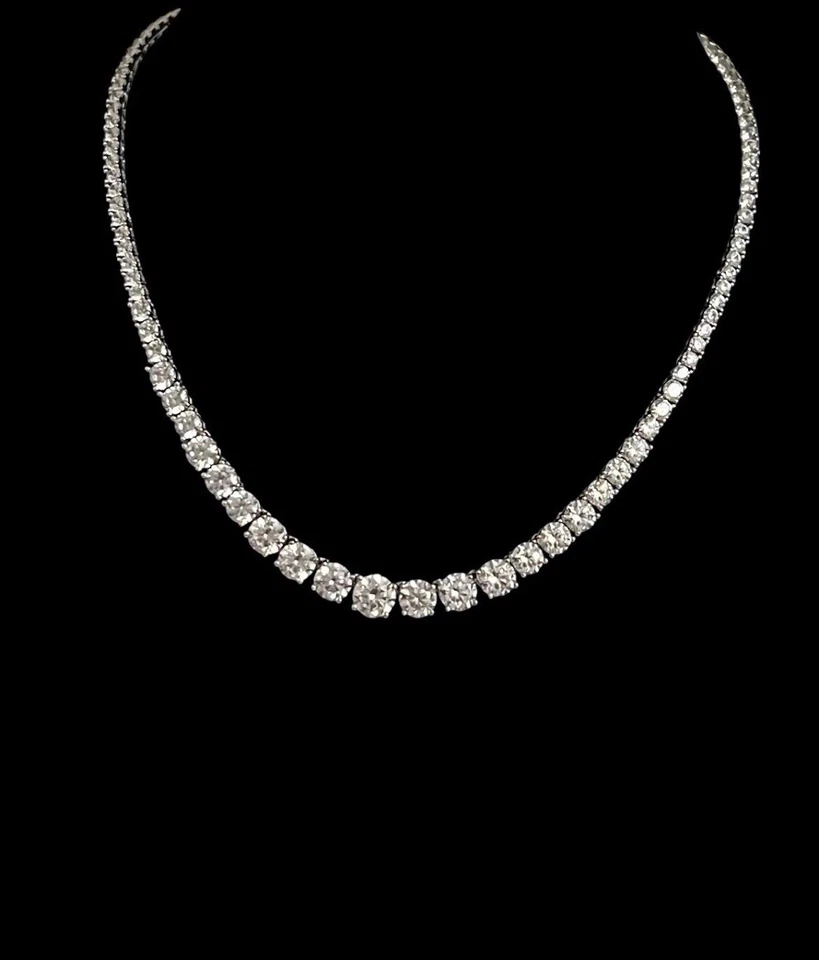 "Collar tenis Rachel Zoe circonita cúbica 17"" Los Ángeles Nueva York Nueva York" Foto 2 de 4