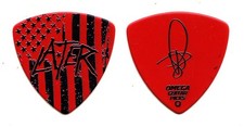 Slayer Tom Araya Signature Later Red Guitar Pick #2 2019 The Final Campaign Tour
