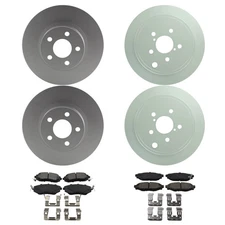 Bosch Quietcast Front Rear Rotors Ceramic Disc Brake Pad Kit For Impreza AWD RWD