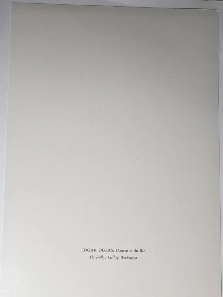 Litografía de colección con impresión rara de bellas artes bailarines en el barre pintura de Edgar Degas Foto 2 de 4