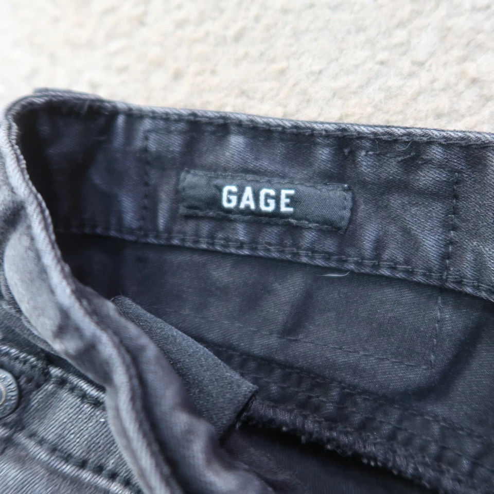 Affliction 牛仔裤男式 34x33 黑色 Gage 直筒弹力牛仔布 — 第 4/4 张图片
