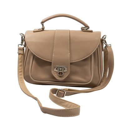 Women's Tan Top Handle Bag DAVID JONES PARIS Handbag Crossbody Purse