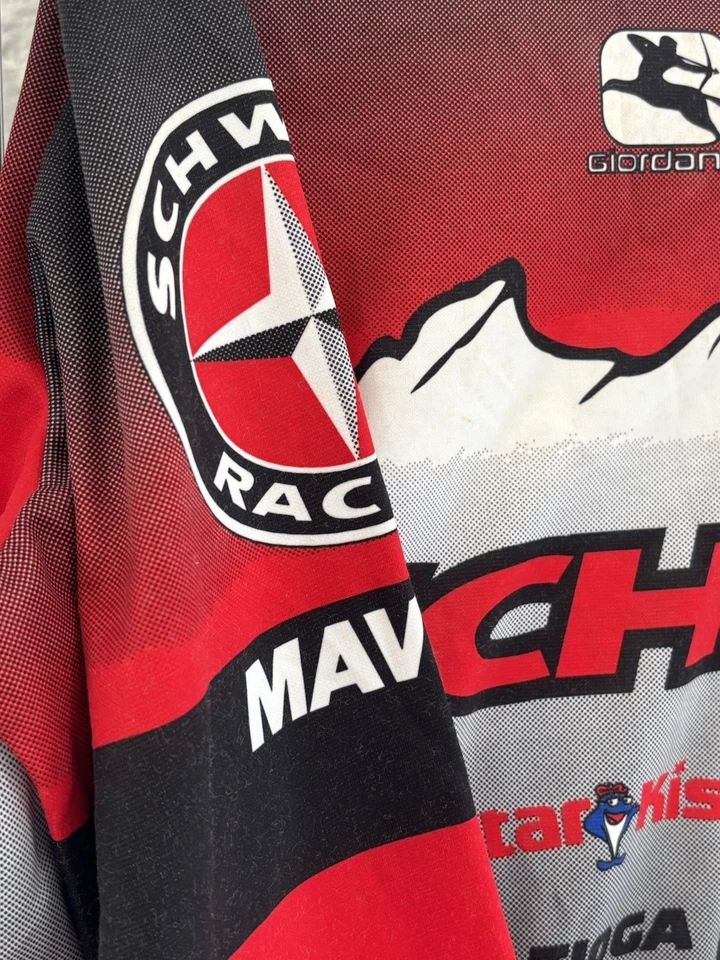 Giordana Cycling Jersey Full Zip Red Schwinn Made In Italy Men’s Large L/S - Image 3 of 4