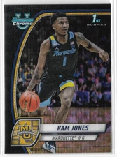 2024-25 Bowman Chrome U Black Wave #39 Kam Jones RC Marquette Golden Eagles