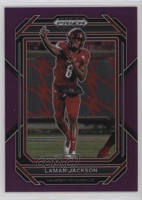 2023 Panini Prizm Draft Picks Purple Prizm 75/75 Lamar Jackson #67 1pe9