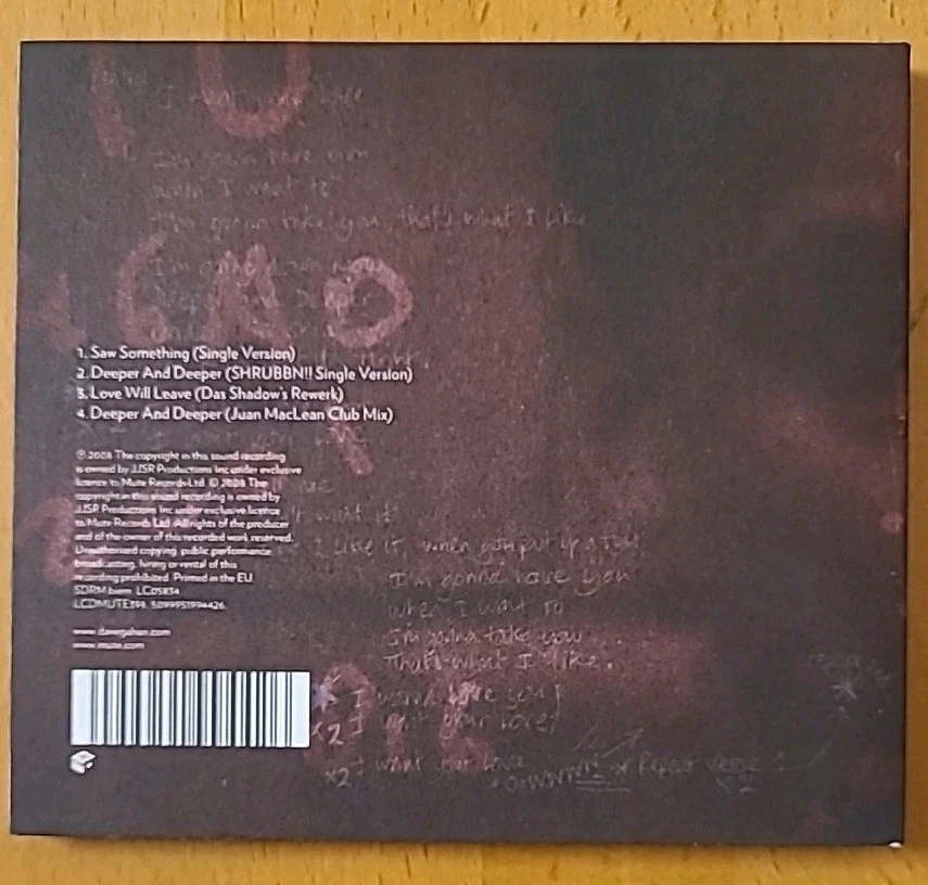 Dave Gahan Saw something Maxi CD Depeche Mode Digipak Limited Edition neuwertig - Bild 3 von 3