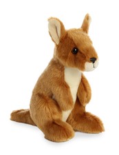 Mini Flopsies Plush Kangaroo Toy Cuddly Soft Animal Figure 4x7x7 In