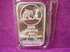 1 troy oz Prospector .999  fine Unc SILVER BAR ~ SEALED PLASTIC CASE ~ FREE SHIP