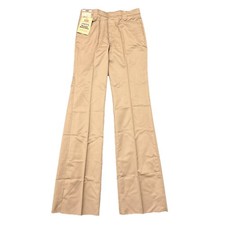 VTG Levi's Bootcut Ranch Pants Stretch Tan Western USA 80s Deadstock Unhemmed