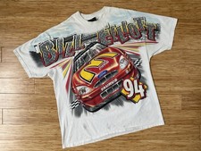 Vintage Y2K Bill Elliott 94 NASCAR T Shirt XL Chase Double Sided AOP Racing 2000