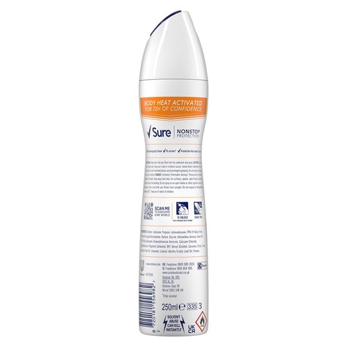 Sure Women Energise Deo Spray mit 72H Nonstop Schutz 250ml, 6er Pack - Bild 2 von 6