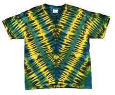 GILDAN Tie Dye T-Shirt Youth Size M Unisex Short Sleeve Cotton Multicolor