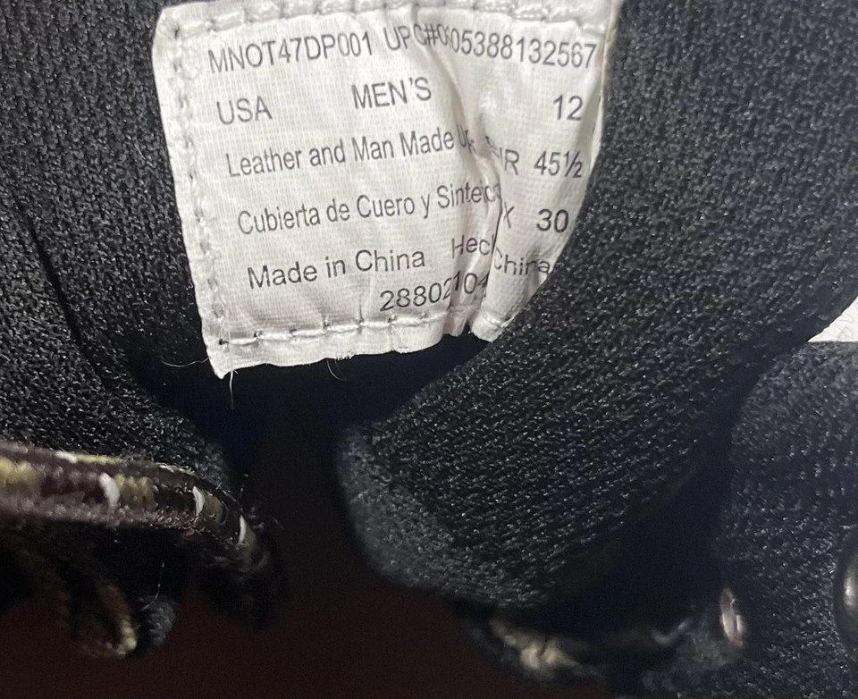 Ozark Trail Zapatos Para Hombres Talla 12 Camuflados Marrón Senderismo Aire Libre Botas Con Cordones Trail Foto 3 de 4