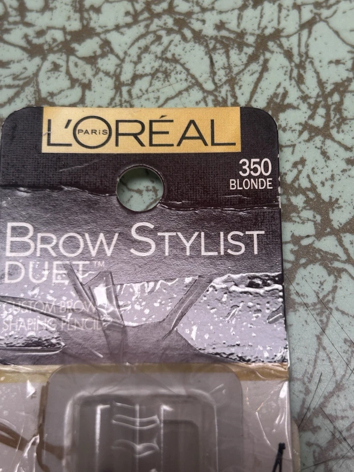 LOREAL BROW STYLIST DUET # 350 blonde  0.028 OZ EA - NEW - Image 2 of 3