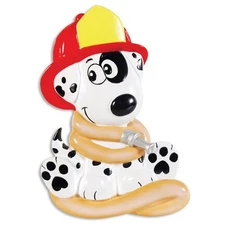 Firehouse Dalmatian Personalized Christmas Tree Ornament
