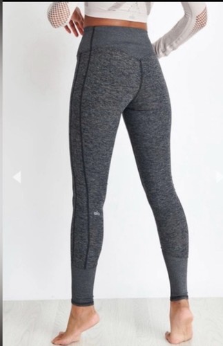 Alo Yoga AloSoft Lounge leggings Size XS Dark Gray Heather VGUC