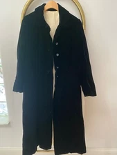 Vintage Workers Union Int Ladies Garment USA Black Velvet Opera Coat Size S/M