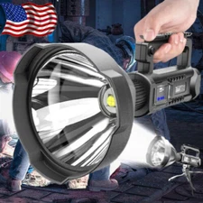 Powerful 200000LM P70 LED Searchlight Work Light Portable Flashlight Spotlight