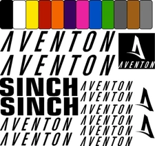 AVENTON SINCH Vinyl Decal Stickers Bike set sticker Aufkleber Satz bicycle cycli