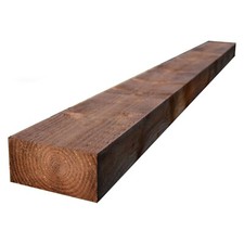 200x100mm x 2.4m Brown Treated Sleepers - Minimum Order of 6 Nationwide Delivery