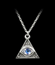 Alchemy Gothic Necklace - Eye Of Providence - Fantasy Pendant Necklace Jewellery