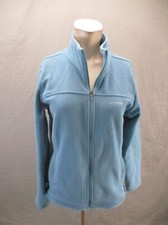 Columbia Size L Womens Full Zip Stand Collar Pocket Fleece Athletic Jacket 118