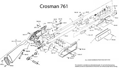 Crosman 761XL 761 XL 1972 - 1981 TUNE-UP REBUILD RESEAL O-RINGS