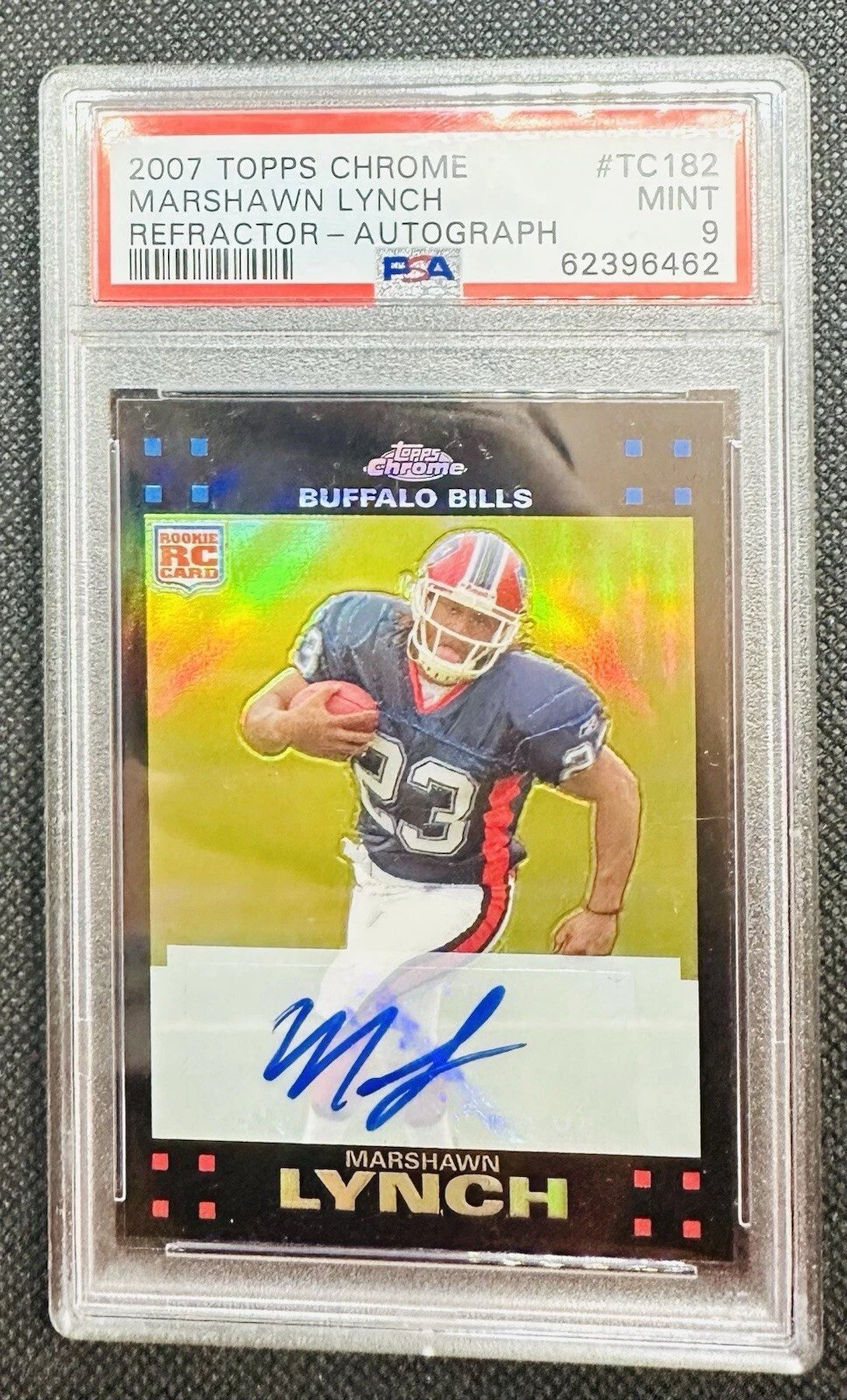 Marshawn Lynch Topps Chrome #TC182 Refractor-Autograph