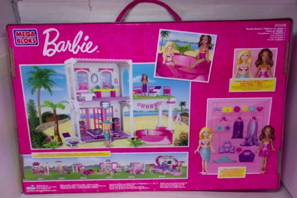 Mega Bloks Barbie Build 'n Style! Beach House #80226 | eBay