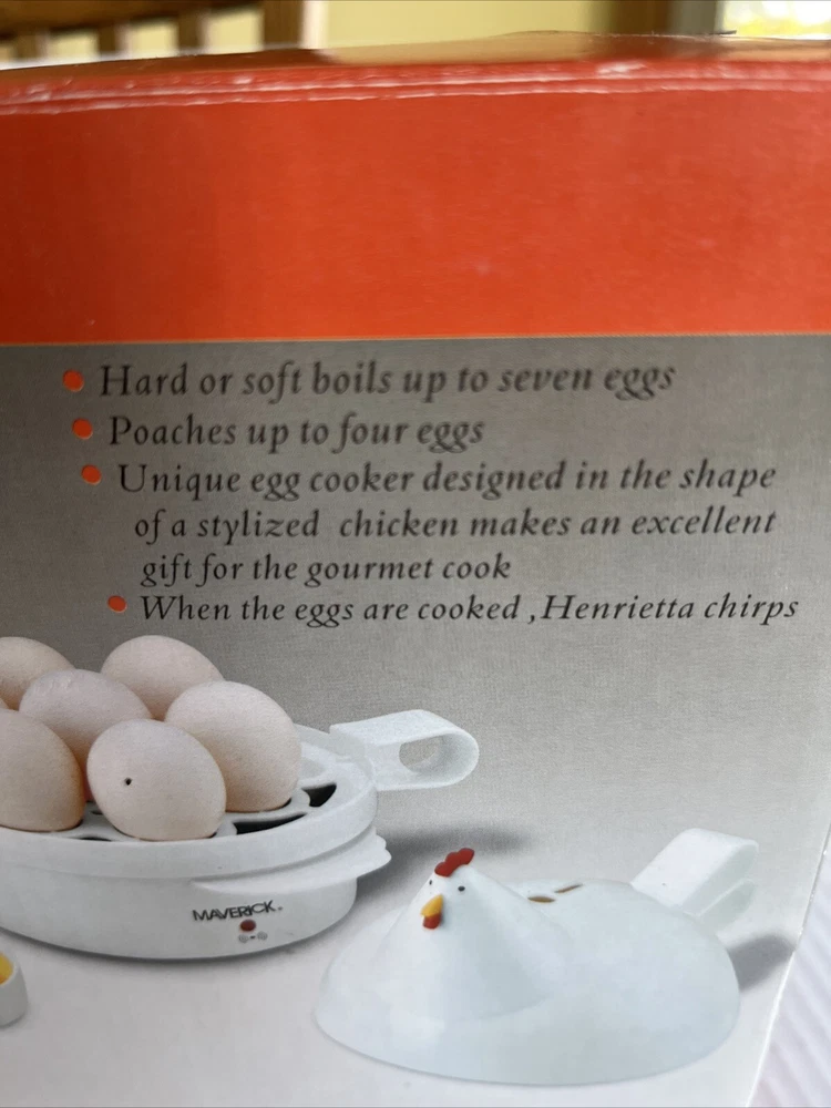 Maverick Henrietta Hen Egg Cooker - SEC-2 Chirps When Eggs Are Done