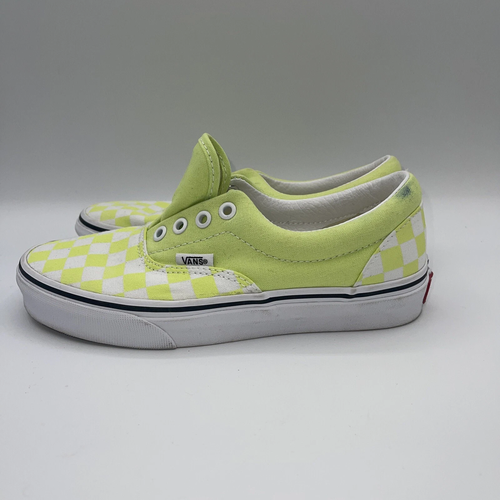 Scarpe sneakers basse VANS uomo tg 4 5 scacchiera verde fluo donna 6