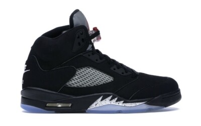 Size 8.5 Nike Air Jordan 5 Retro Black Metallic 883419244162| eBay