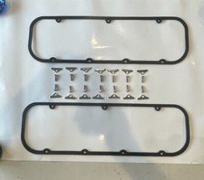Bbc Valve Cover Gaskets Steel Core 396-502 Stainless Steel Bolts Retainers