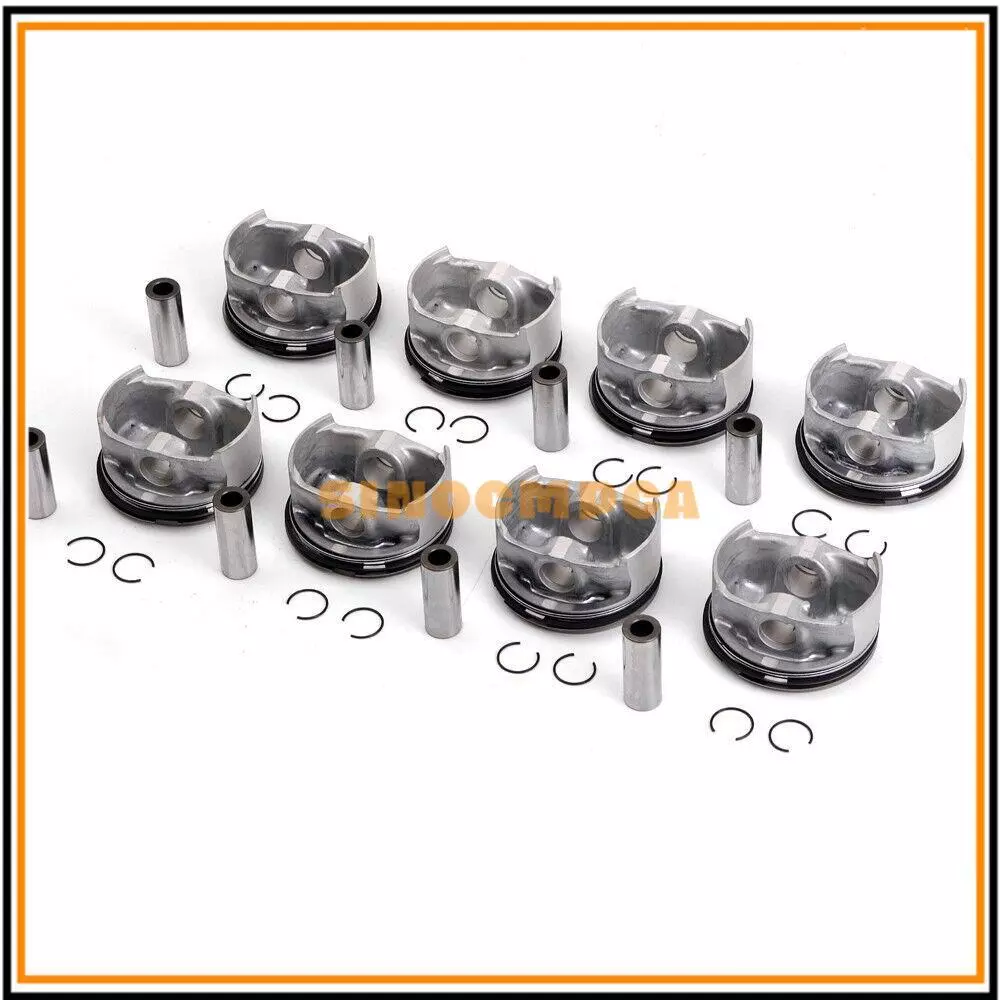 N62 4.4L 8pcs Pistons Ring Kit 11257519916 For BMW 545i 645Ci 745i 