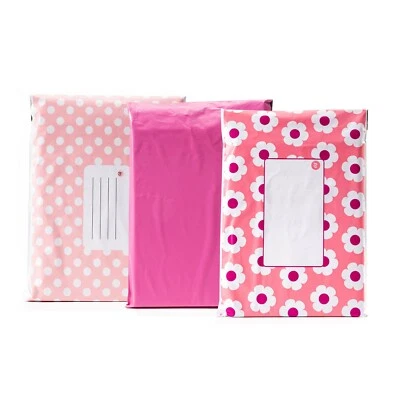 PINK Postage Mailing Bags Postal Coloured Plastic Parcel Packaging Shipping Bags