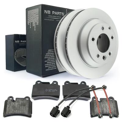 Bremsscheiben belüftet 330mm Bremsbeläge Sensoren Satz hinten für VW Touareg