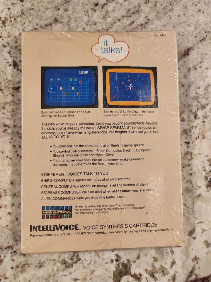 Space Spartans Intellivision Sealed NEW - Image 2 of 2