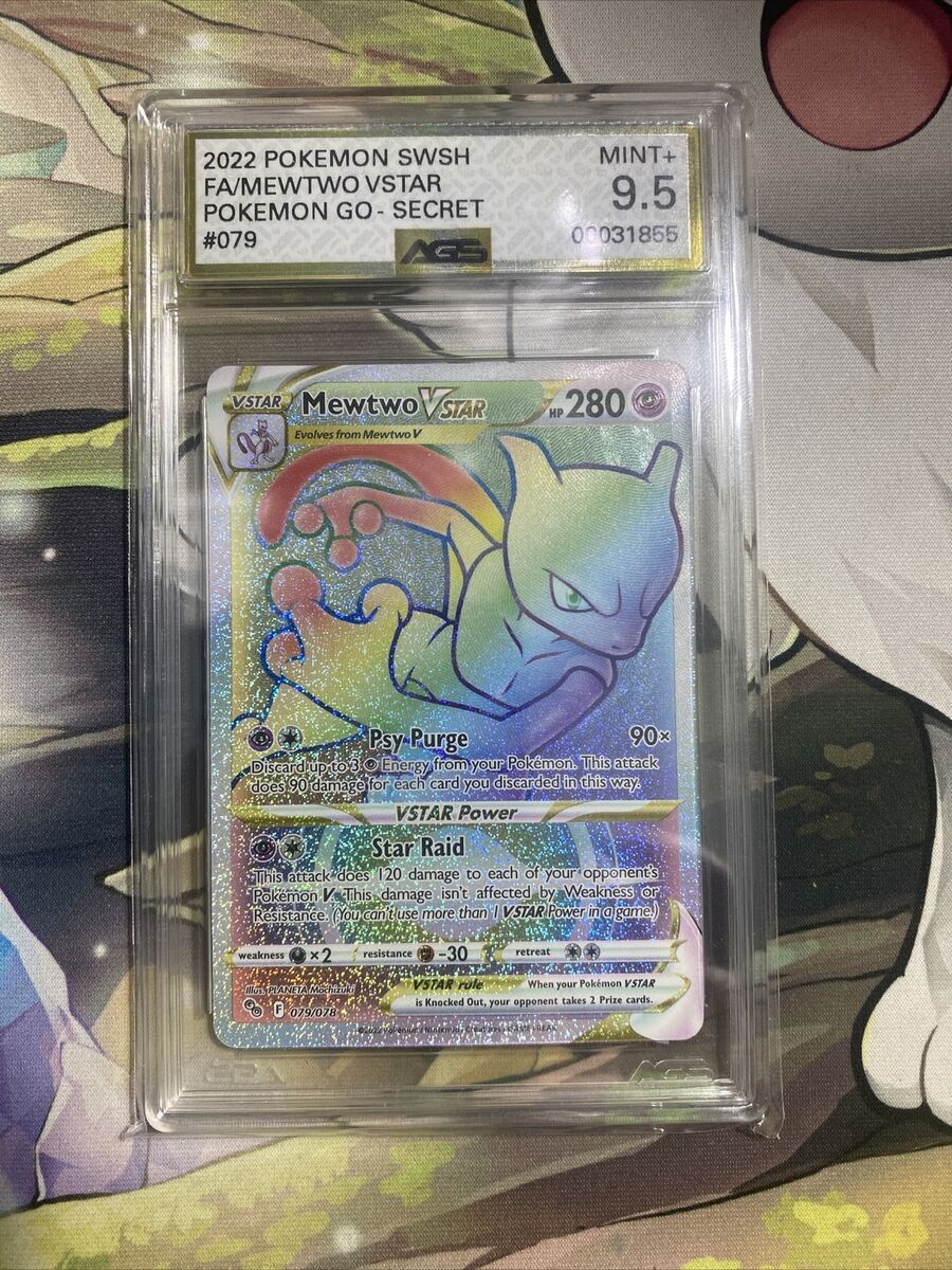 Mewtwo Vstar 079/078 - Pokemon Go - Secret Rare - Rainbow Card