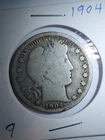 1904 Barber Half Dollar US 90% Silver 50 Cent Coin