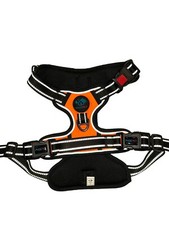 PHOEPET No Pull Dog Harness, Size L Color Orange Adjustable Reflective