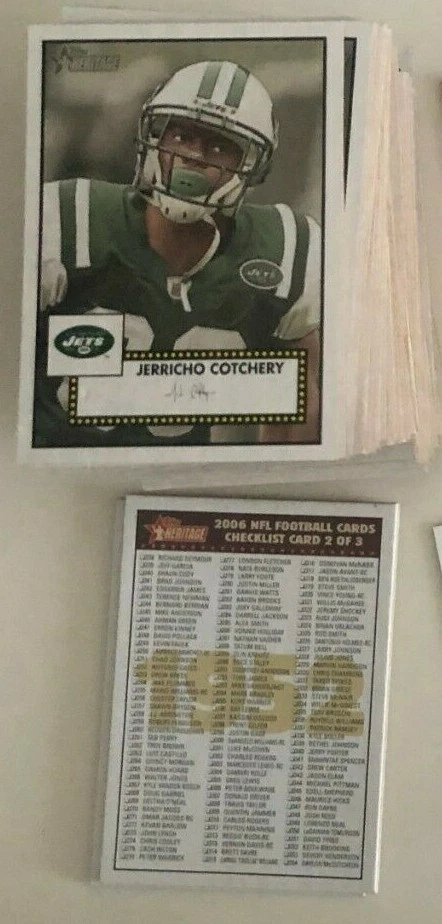 2006 TOPPS HERITAGE  FOOTBALL BASE CARDS 1 - 275  ROOKIES SP - YOU PICK  - Image 2 of 4